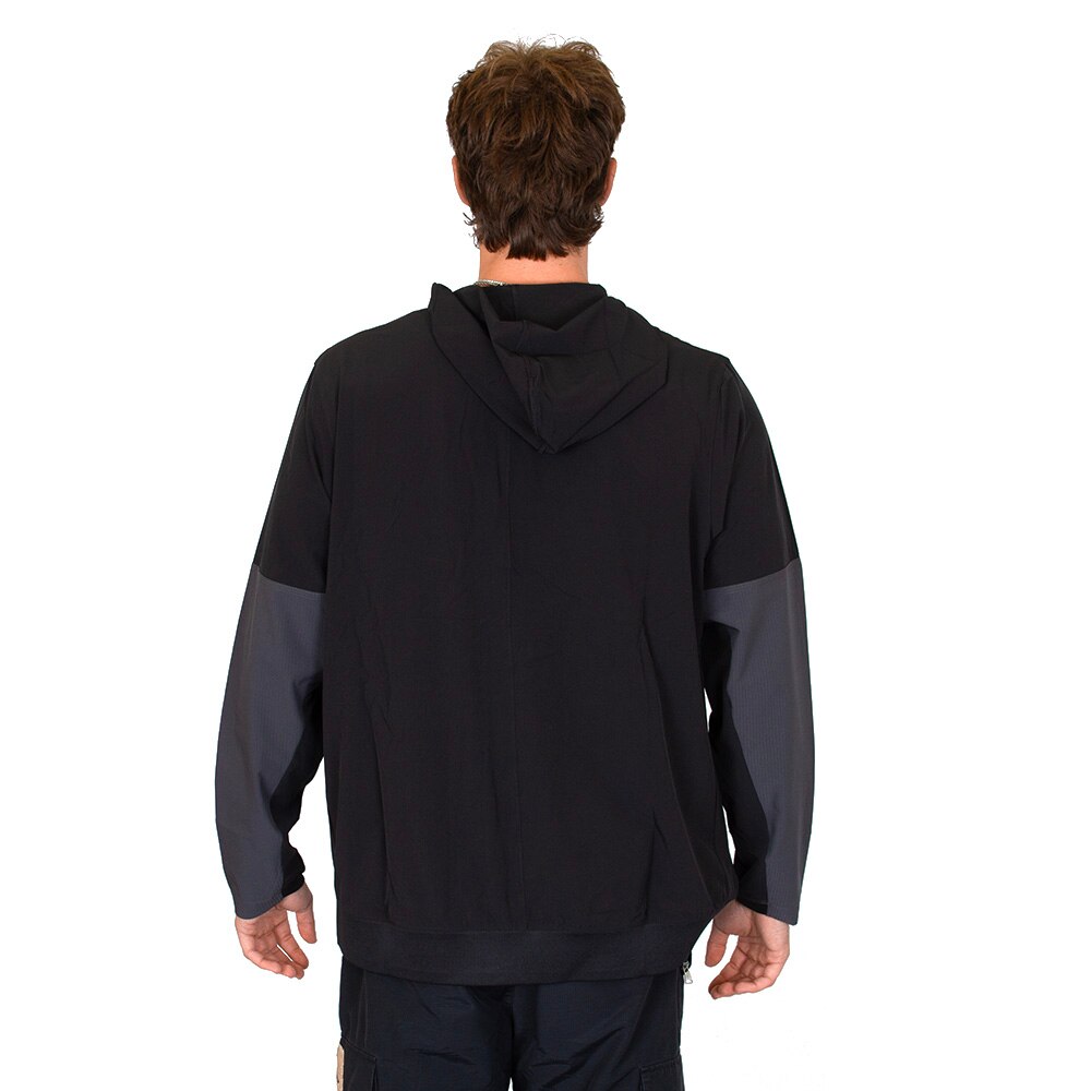 Classic Oregon O, Nike, Black, Coat/Jacket, Water Resistant, Men, Football, Taffeta, Anorak, Water Repellent, Sideline, Pullover, 926087